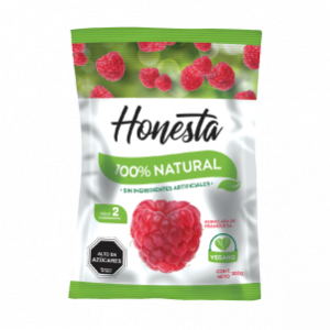 Mermelada frambuesa - caja de 24 bolsas - 200g c/u - Honesta