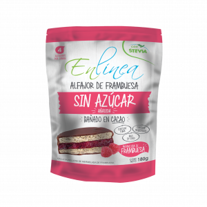 Alfajor frambuesa – caja de 15 paquetes (4 unidades c/u) – En línea