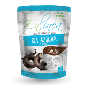Galleta cubierta cacao - caja de 15 paquetes - 100g c/u - En Línea