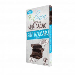 Barra de chocolate 60% cacao - caja 18 unidades - 50g c/u En Línea