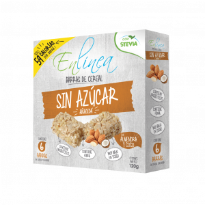 Barra de almendra cubierta con cacao – caja de 15 paquetes (6 barras c/u) – En línea